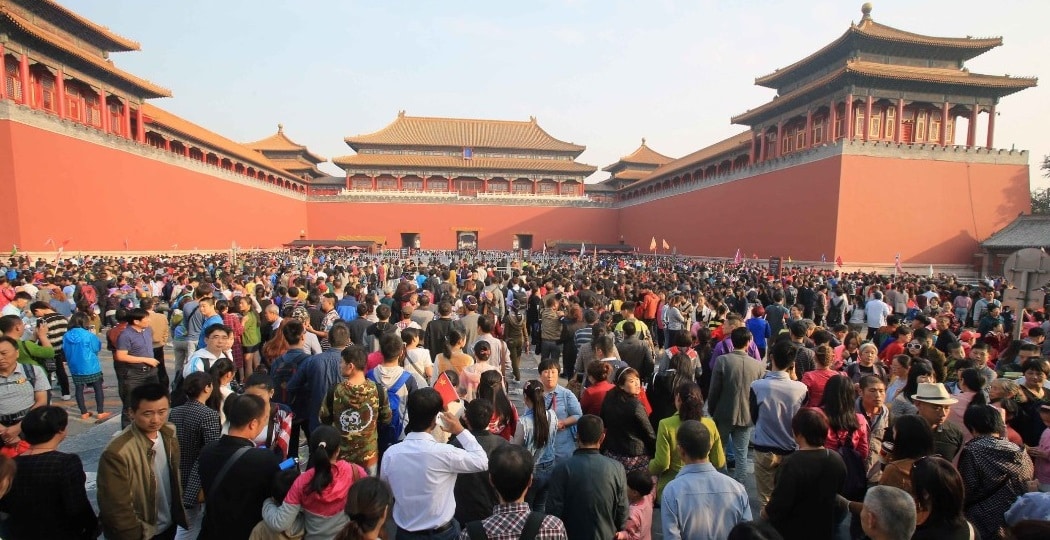 suasana sesak di Forbidden City